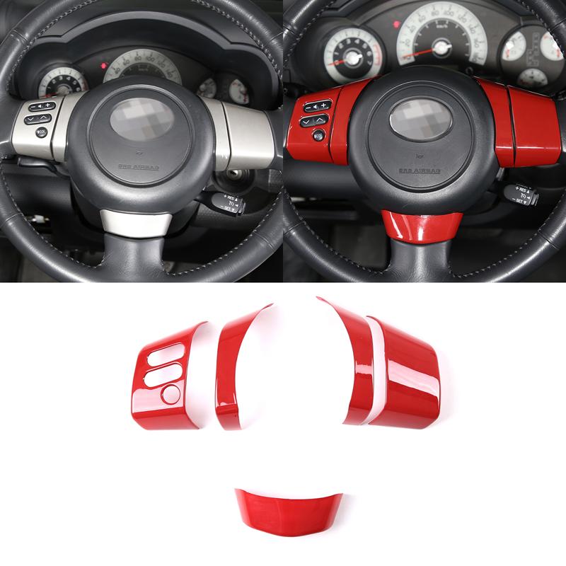 Накладка на руль из углеродного волокна ABS, рамка кнопок управления для Toyota FJ Cruiser 2007 - Интерьер