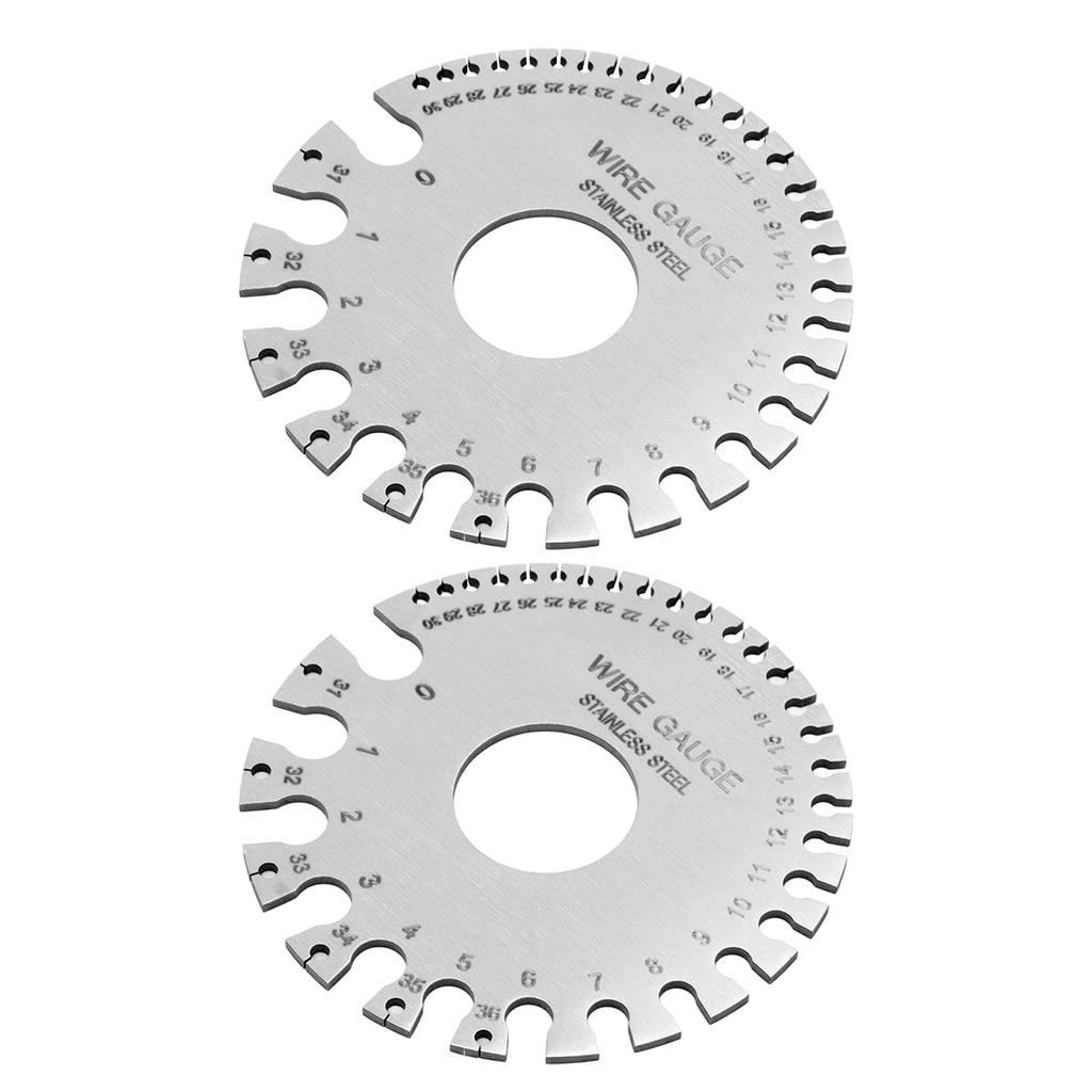2 шт. Толщиномеры из нержавеющей стали Профессиональный стандартный толщиномер для сварки металлических листов