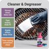 Grill Cleaner Degreaser 120ml with Cleaning Sponge and Cloth for BBQ Grill Grates Racks Stubborn Grease Stain Removal Powerful Cleaning Solution