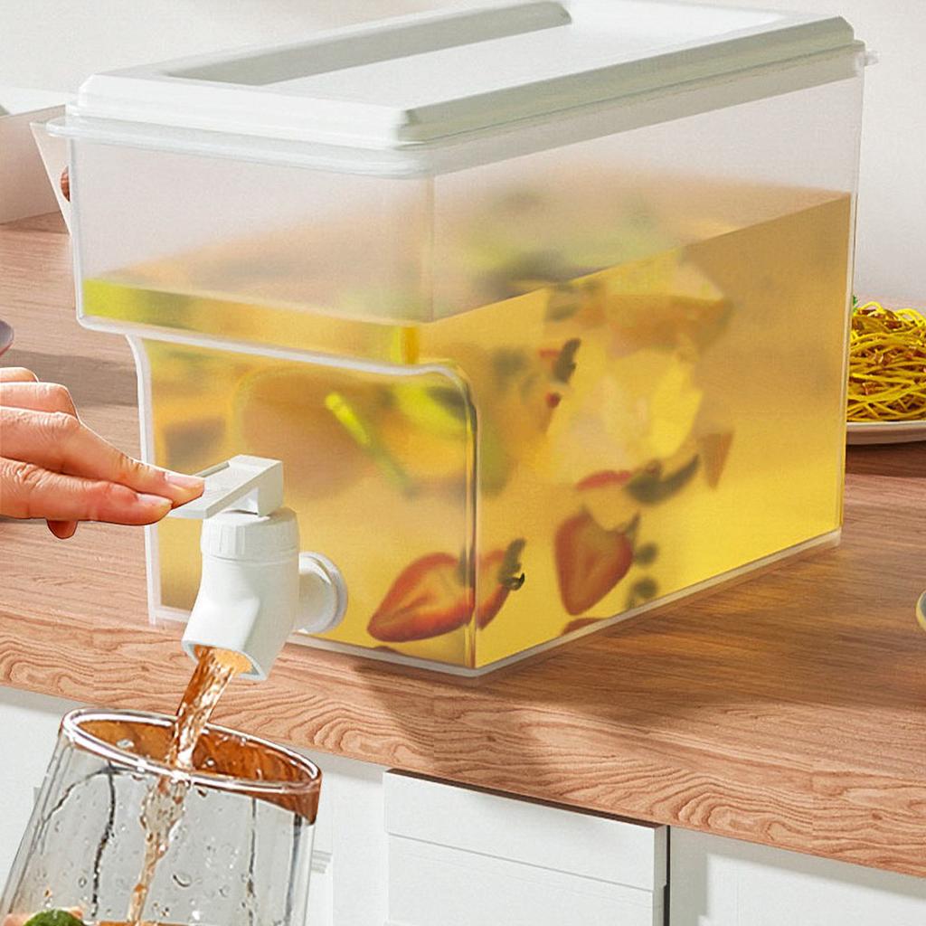 Cold Kettle Water Container Beverage Dispenser with Faucet Refrigerator Iced Cold Kettle Home Large