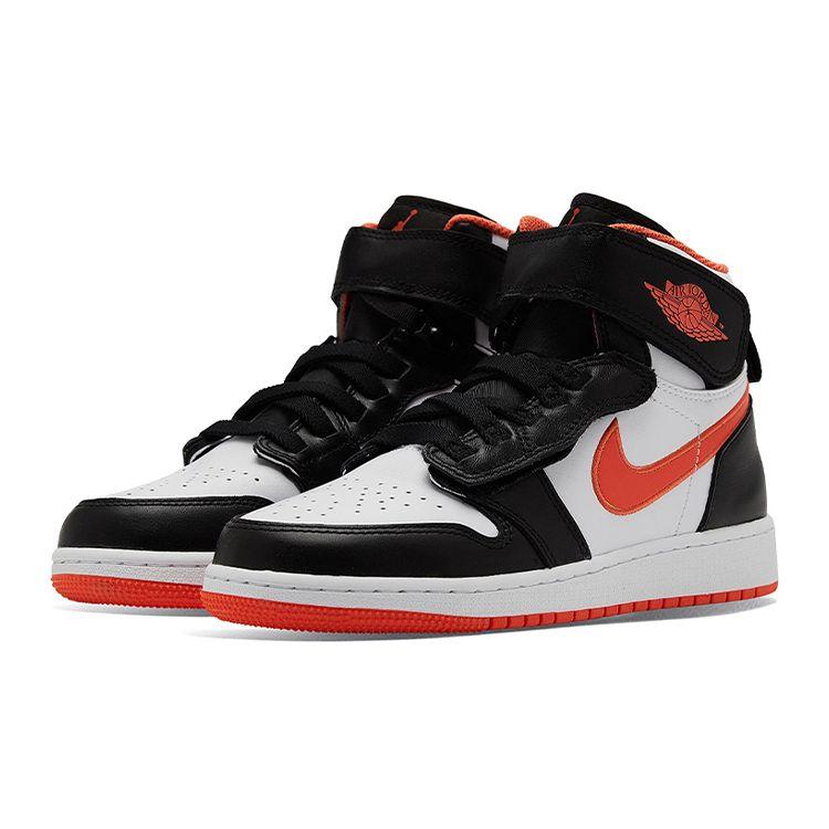 Детские кроссовки Air Jordan 1 High FlyEase GS Turf Orange Black White CT4897-008