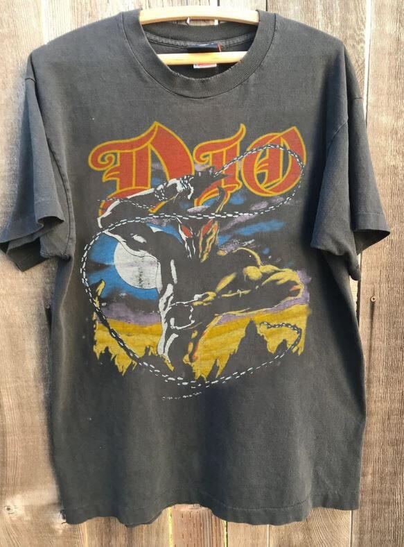 Dio Band Tshirt Dio Graphic Charcoal Unisex Tshirt Men Women S-5XL WA0587