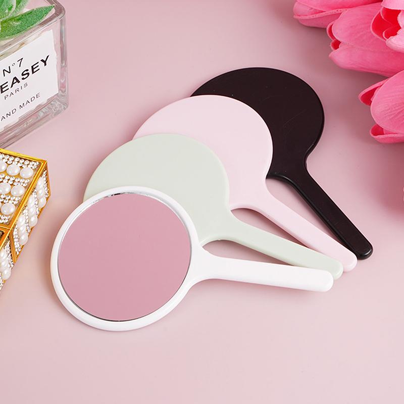 Прочное DIY Зеркало для макияжа Ручное Маленькое Круглое Ручное Зеркало Защита от падений С ручкой Портативное Зеркало Дом