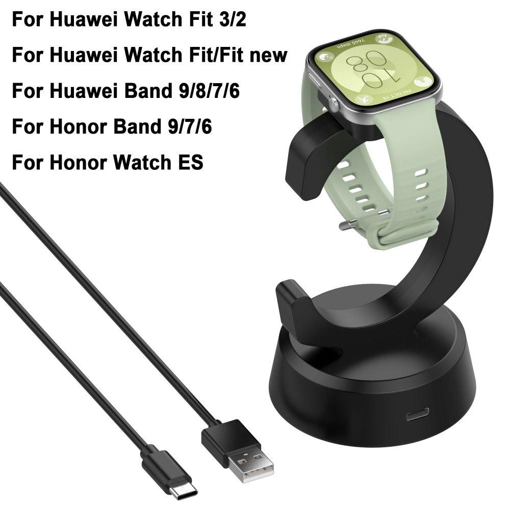 Bracket Charging Dock C Shaped Watch Charger for Huawei Watch Fit 3 2 1/Huawei Band 9 8