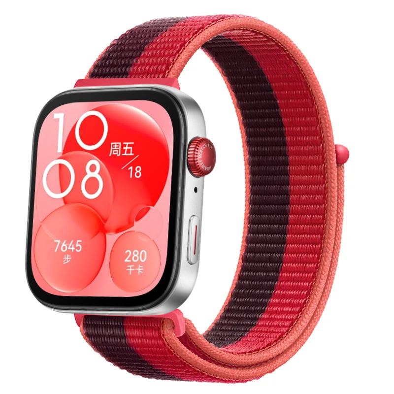 Нейлоновый петлевой ремешок для Huawei Watch Fit 3/4/4 Pro Дышащий спортивный браслет Ремешок для Huawei Watch Fit 4/Fit 4 Pro Браслет Ремень