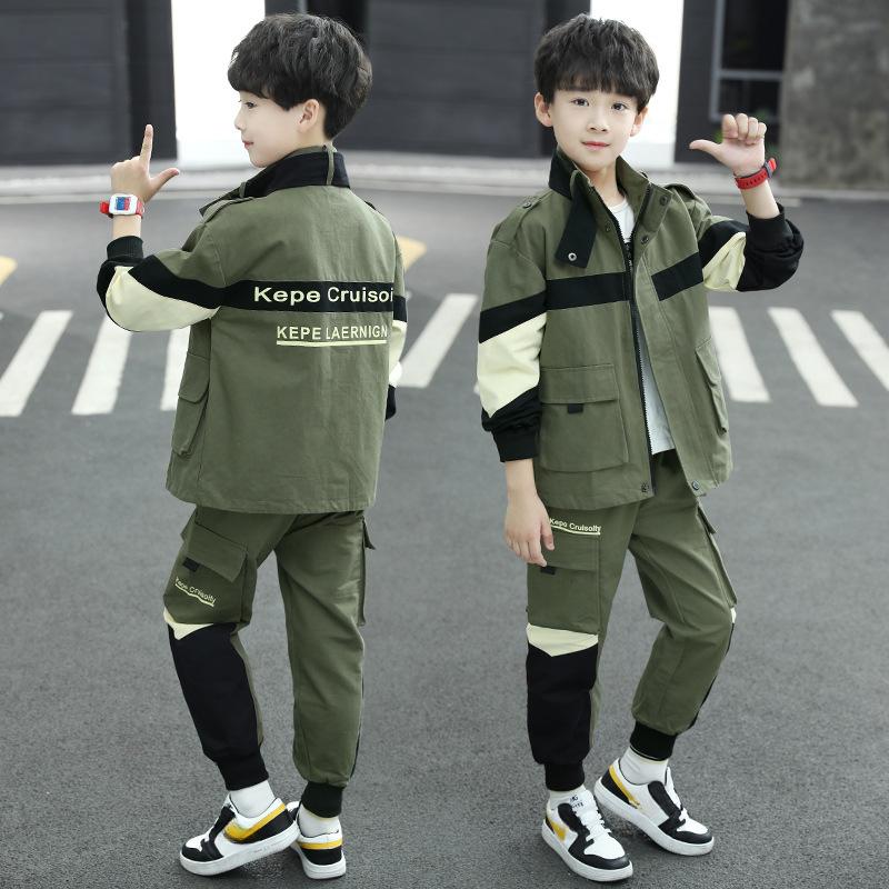 Костюм-пиджак для мальчиков, детская весенне-осенняя корейская версия красивого костюма-двойки для мальчиков