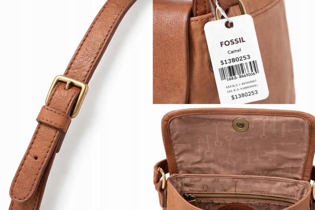 Fossil Women's Leather Mason MINI BAGS Camel MOd25