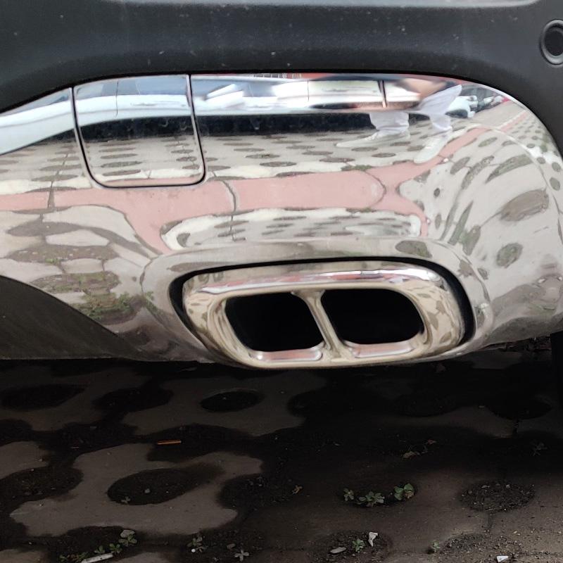 Автомобиль Стайлинг хвост горло декор рамка для Mercedes Benz GLB X247 наклейка на выхлопную трубу