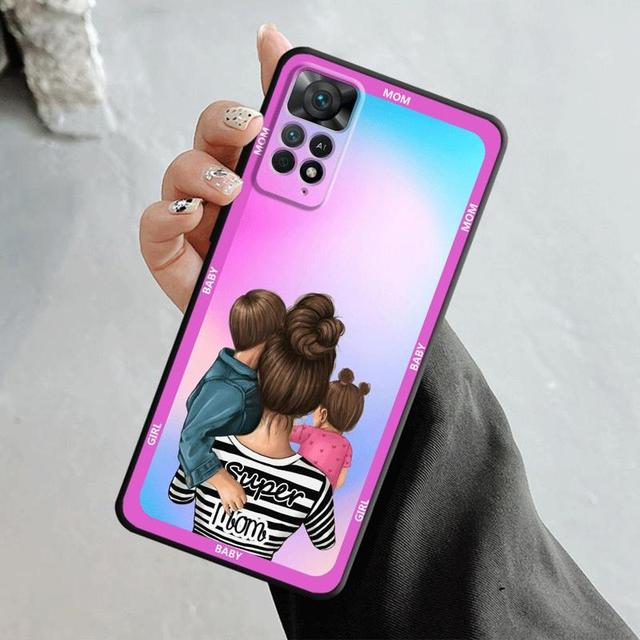 Чехол для телефона Xiaomi Redmi Note 12 11t 11s 11 10 8 Pro 9 9s 9t 8t для Mi 10 8 9a 9c 10c K40, роскошный чехол для супер мамы и девочки