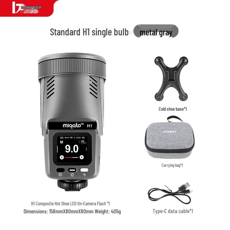 JINBEI H1 Round Head LED Speedlight for Sony