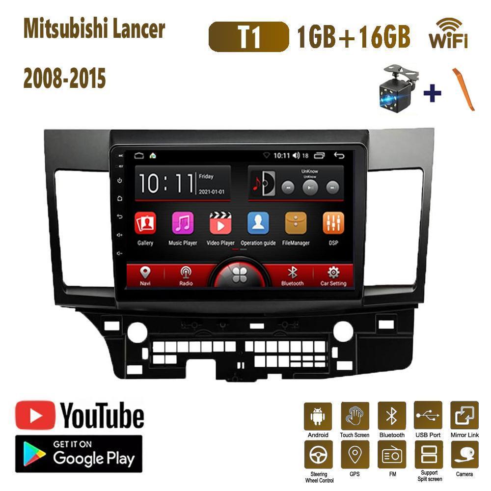 10-дюймовый Android Carplay для Mitsubishi Lancer 2008-2015, автомобильный радиоприемник, мультимедийный видеоплеер, GPS-навигация, WIFI, 2 + 32 ГБ