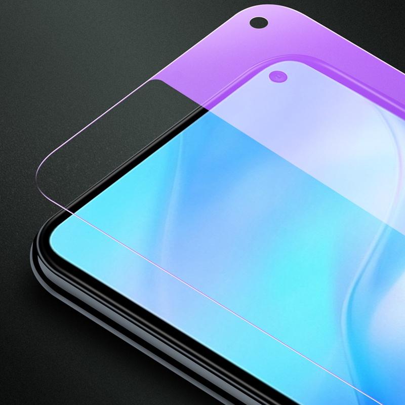 Закаленное стекло с защитой от синего света и фиолетовых лучей для iPhone Air 18 17 16 15 14 13 12 11 Pro XS Max Mini XR X 6 S 7 8 Plus SE Пленка Защита экрана