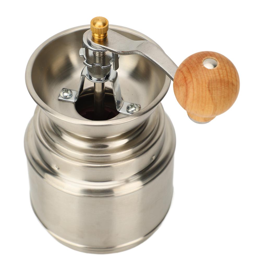 Ручная кофемолка из нержавеющей стали из массива дерева, ручная мельница для кофе в зернах для приготовления кофе