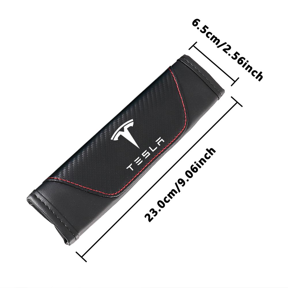 2pc/set Car Seat Belt Shoulder Cushion  Protector Pad Accessories For Tesla Model 3 Model S X Model Y Roadster SpaceX Cybertruck