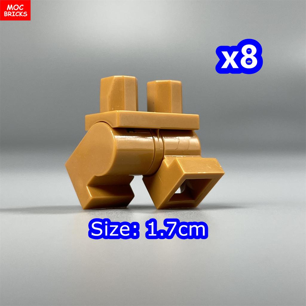 8 шт. Кубики MOC 17 мм Брюки Подвижные Короткие Ноги 970 см00 Часть Тела Одежда Модель Фигурка Сборка Строительные Блоки Игрушки Подарки