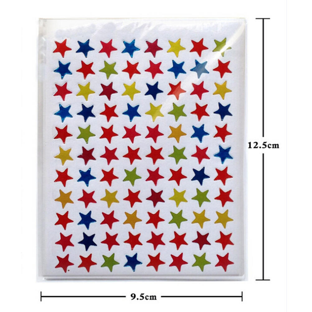 880Pcs Star Shape Stickers Labels For School Children Teacher Reward Diy Craft
