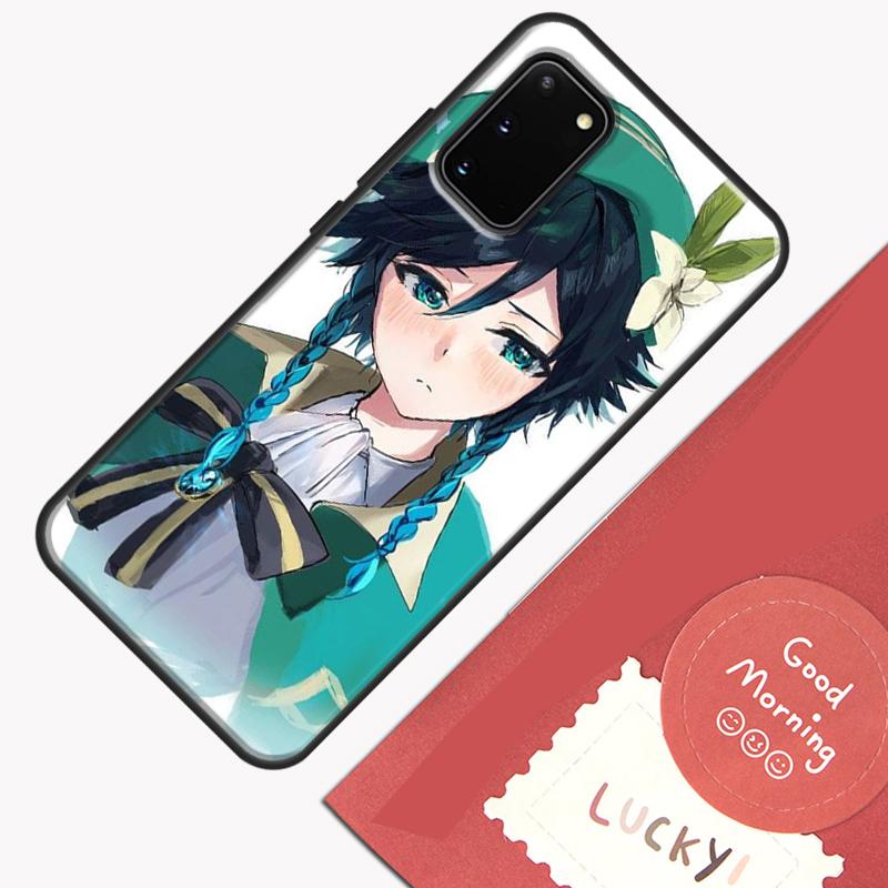 Чехол для телефона Genshin Impact Venti для Samsung Galaxy S25 Ultra S20 S21 S22 S23 S24 Plus S9 S10 S24 FE Защитная крышка