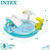 intex Круглый игровой центр «Разноцветный аллигатор» 201 x 170 x 84 см, японский, 57165 [Оригинальный продукт]