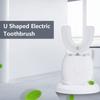 Ультразвуковая электрическая зубная щетка U-образной формы, электрические зубные щетки для взрослых, водонепроницаемость IPX7, 4 режима