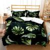 Минималистичный принт свежих зеленых листьев Пододеяльник Наволочка Комплект постельного белья размера Queen Комплект постельного белья Роскошный Настраиваемый Комплект постельного белья