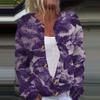 Женская повседневная мода с принтом, длинный рукав, кардиган, куртка на пуговицах