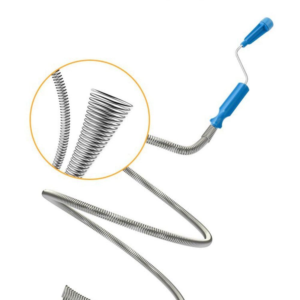 Инструмент для прочистки канализации из нержавеющей стали, гибкий инструмент для прочистки сливов, инструмент для прочистки труб на кухне