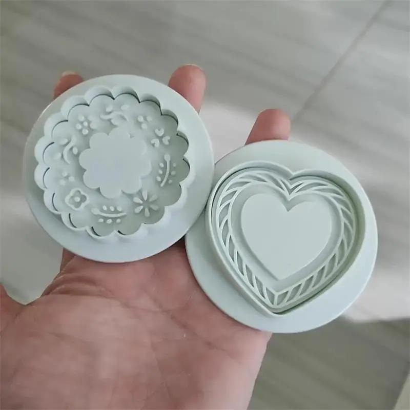 Новый джем сэндвич цветы печенье форма 3D рождественское печенье прессуемый штамп для помадки новогодний торт декор принадлежности для выпечки