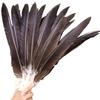 10Pcs/Lot Natural Eagle Feathers For Crafts 40-60Cm Long Black Big Birds Feather Party Accessories Carnival Holiday Decoration