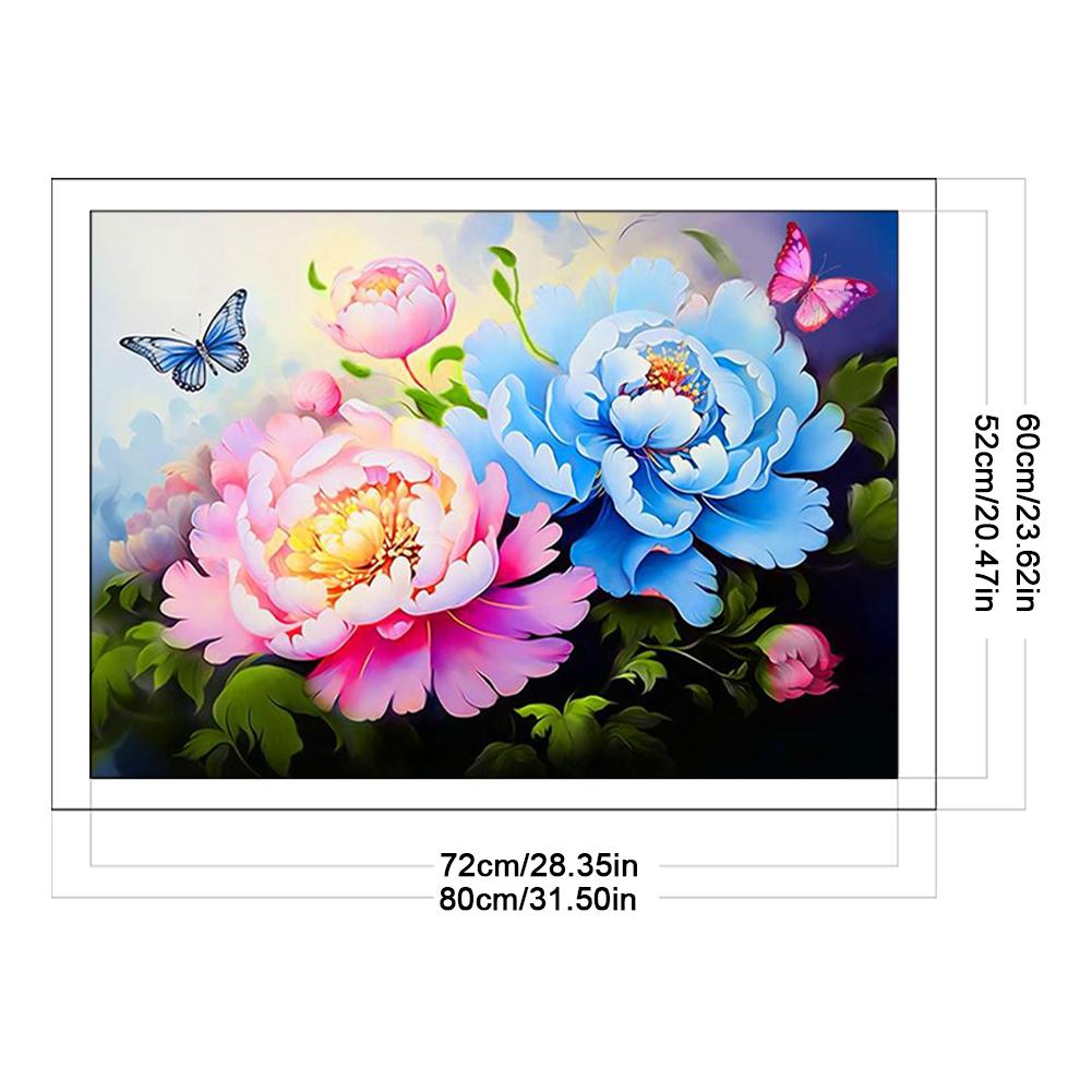 Полный комплект для вышивки крестиком из эко-хлопка 9CT Printed Flower Art