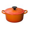 Cast Enameled Pot Cocotte Ronde 16 Cm Orange Gas IH Oven Compatible Japanese [Authorized Product]