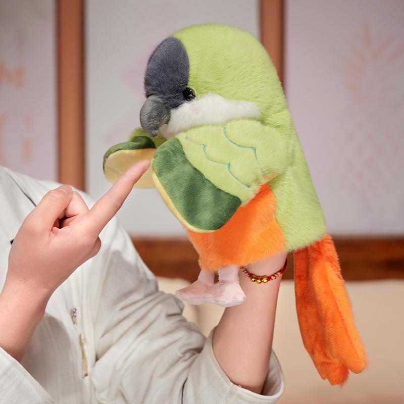 Игрушка-марионетка на руку Птица Попугай Кукла-тряпичная кукла Марионетка для ventriloquism Птица Сова Павлин Тукан Плюшевая Маленькая девочка для повседневного использования