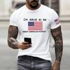 Fashionable Round Neck Short Sleeve Work Clothes Printed Tops For Mens Summer Tops
