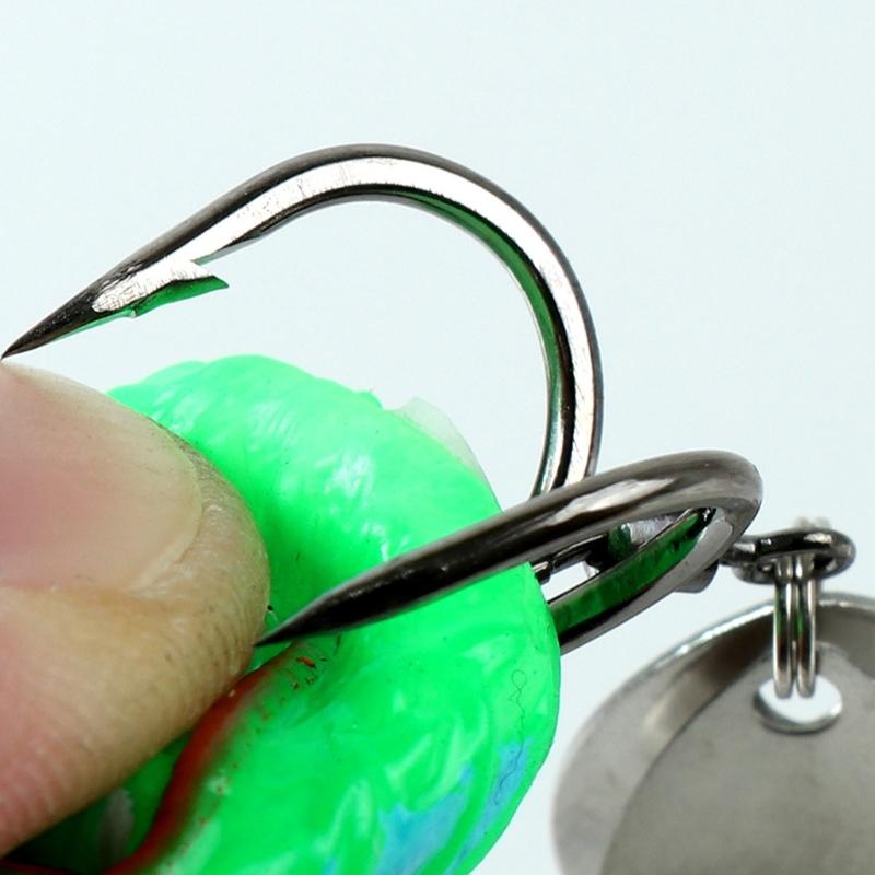 4cm 5.8g Ray Frogs Crankbait Lures PVC Frogs Lures Fishing Lures with Double Hook Blackfish Frogs Baits Multiple Color