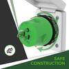 RVGUARD 30 Amp To 110 Volt RV Adapter Plug With Locking Connector, NEMA 5-15P To NEMA L5-30R Electrical Power Adapter, Green
