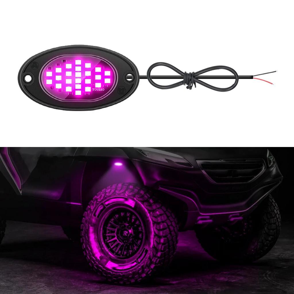 1PC Car Chassis Light for Trucks LED Rock Lights with for Pickup Off Road Jeep SUV ATV UTV Car