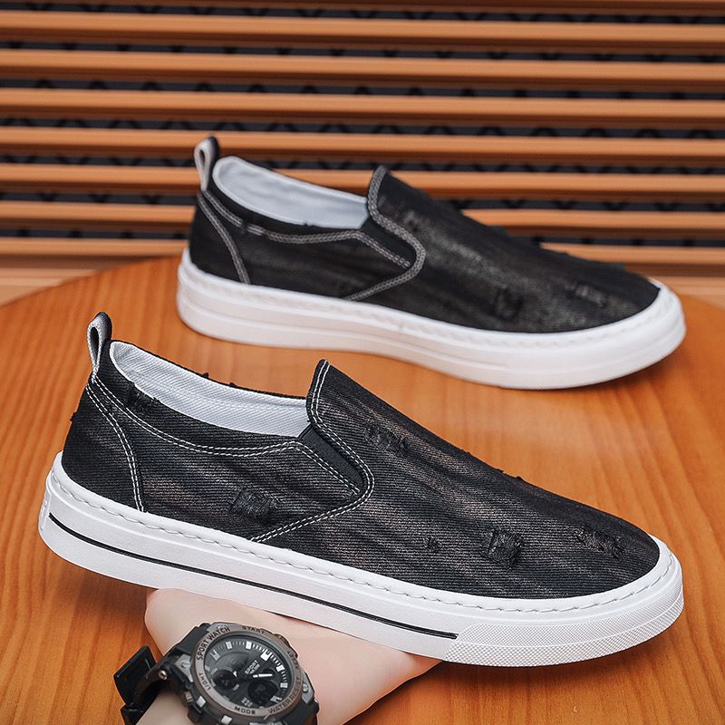Черные парусиновые легкие дышащие кроссовки One Kick для отдыха, мужские кроссовки из вулканизированной ткани, летние спортивные, размер 44, трендовые кроссовки для мужчин