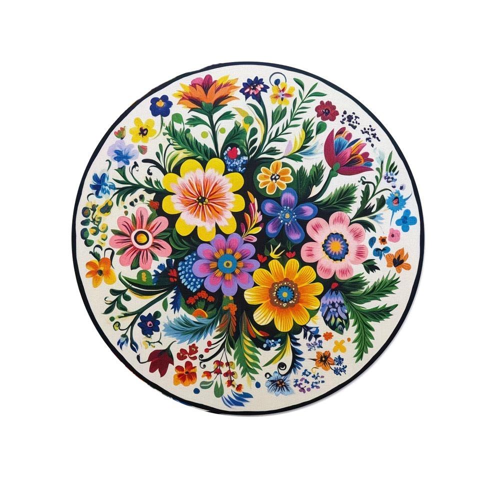 Heat Resistant Petal Round Mat Round Shape Heat Resistant Placemats Tea Party