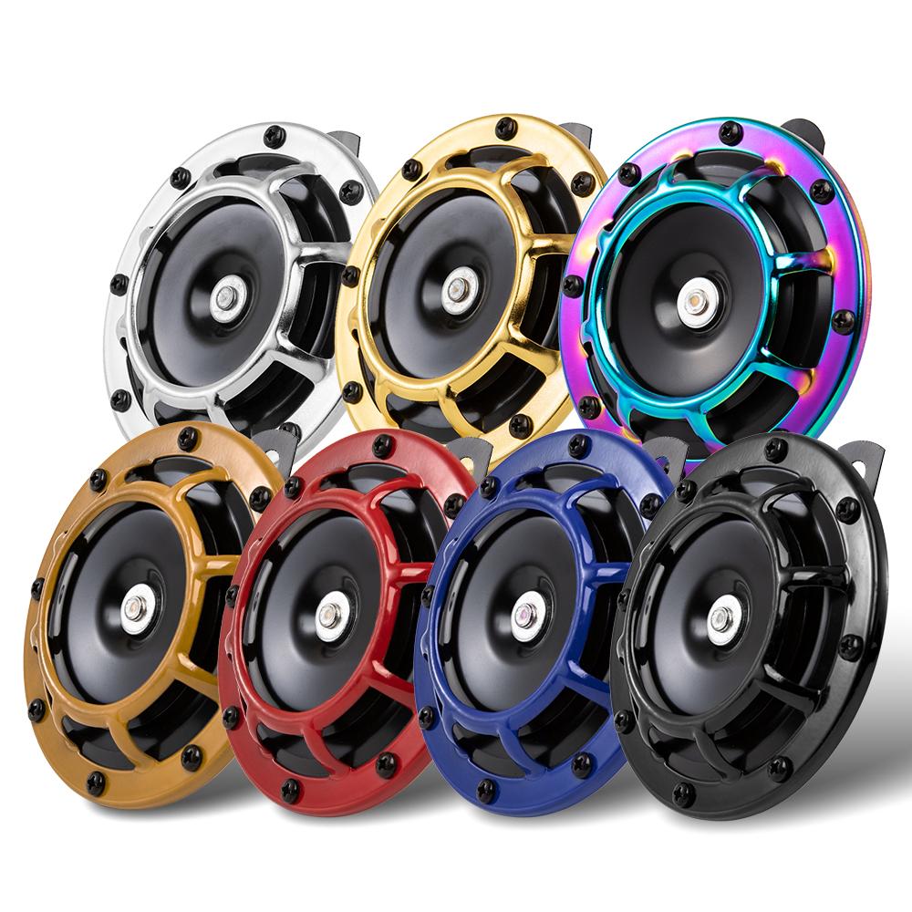 Universal Car Modification Multi-tone Car Horn 12V 110DB Super Loud Cool Color Scheme Auto Motorcycle Electricity Grille Horn