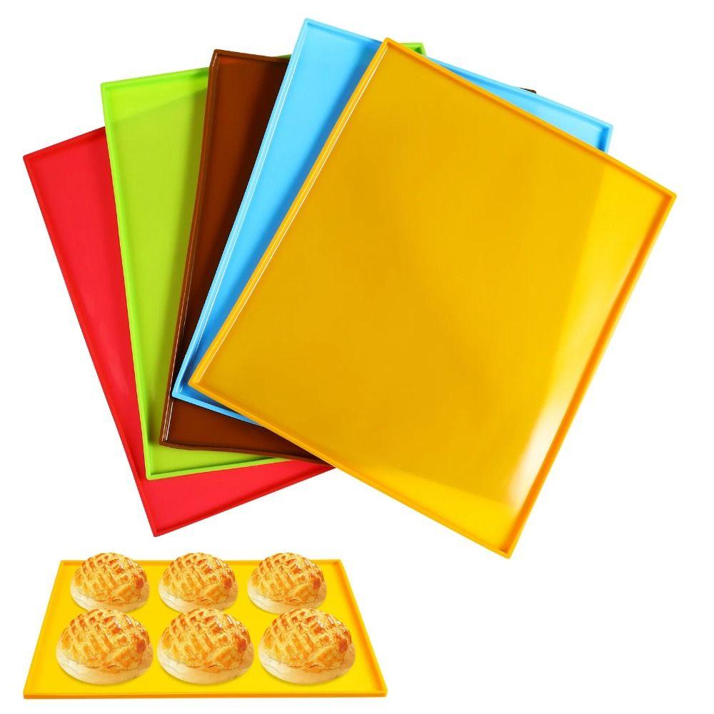 Creative Baking Mould Tray Household DIY Silicone Cookie Pad Food Grade Rectangular Swiss Pastry Mold Baking Tool
