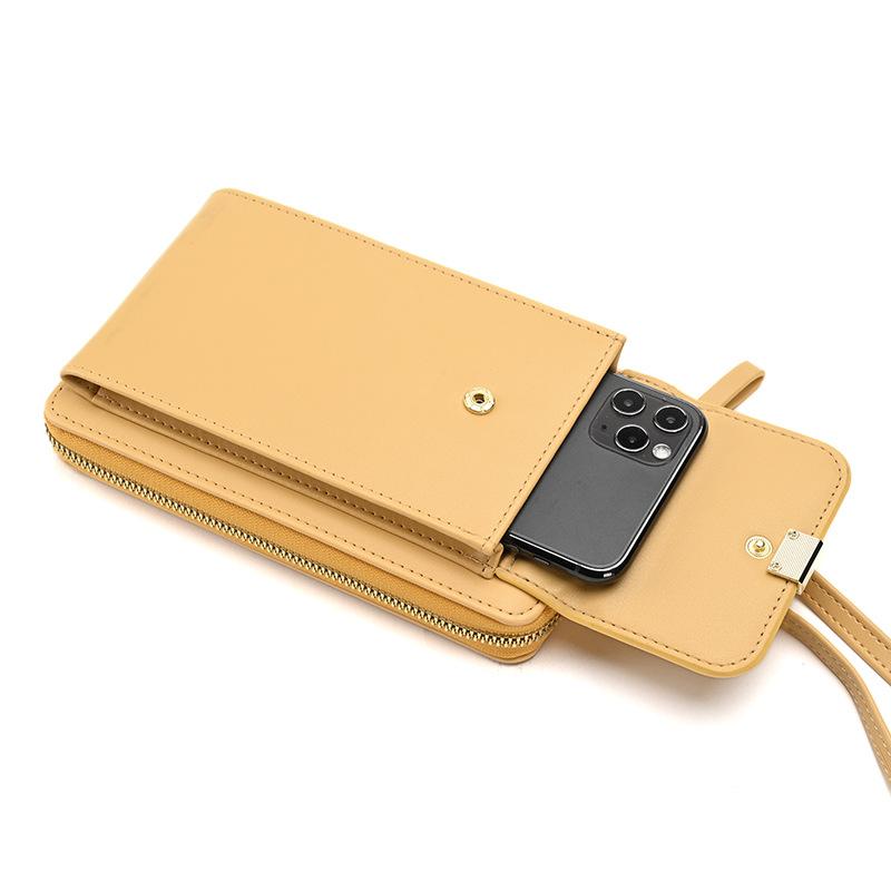 Женская модная сумка для мобильного телефона, вертикальная мини-сумка через плечо, кошелек для монет