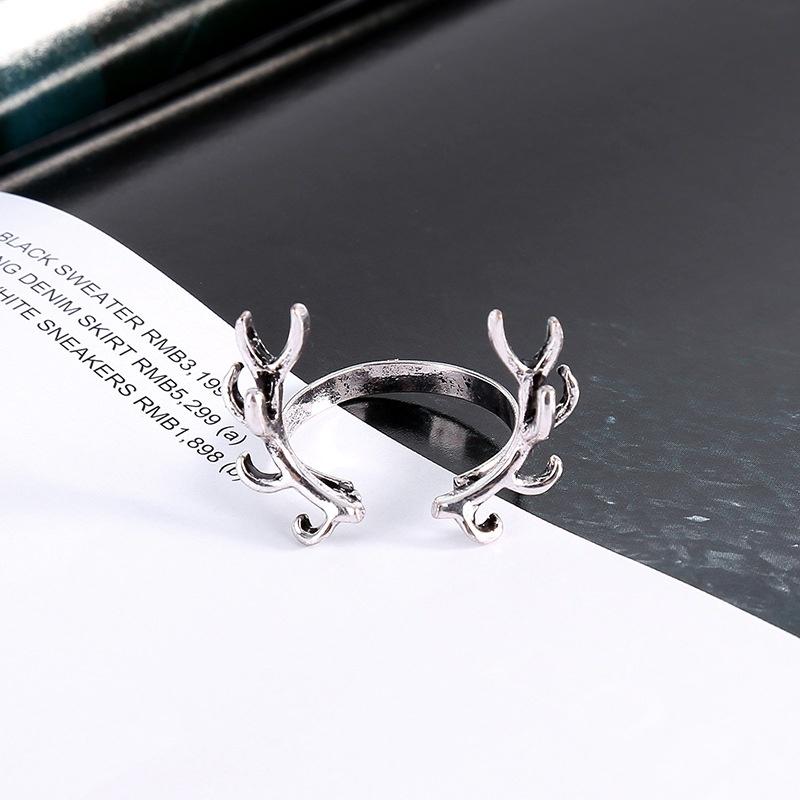 Ретро-персонажи Регулируемые кольца с рогами и ветвями