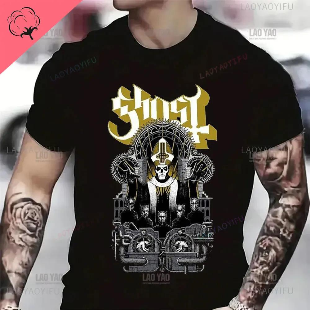 Funny Ghost BC Heavy Rock Band T-Shirts for Men Women O Neck Summer Casual Cotton Short Sleeve Tees Fashion Streetwear Men Tops