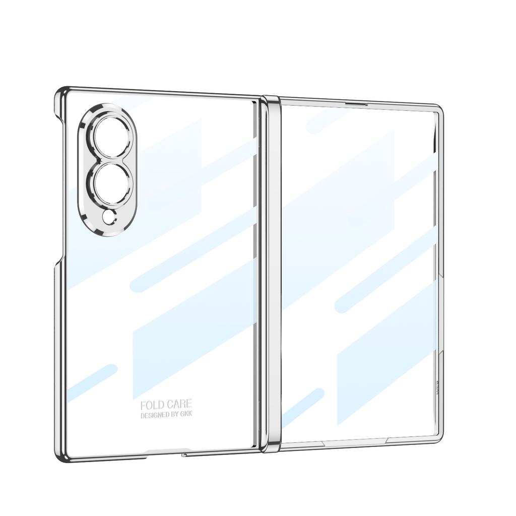 Для Samsung Galaxy Z Fold 8 Широкий Чехол Роскошный Электрооplated Прозрачный Шарнир с Зеркальной Пленкой Ударопрочная Задняя Крышка Аксессуары
