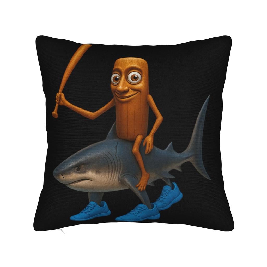 Tung Tung Tung Sahur Funny Meme Pillow Case  Graphic Pillow Cover For Wedding Party Home Decor Cute Funny Pillowcases