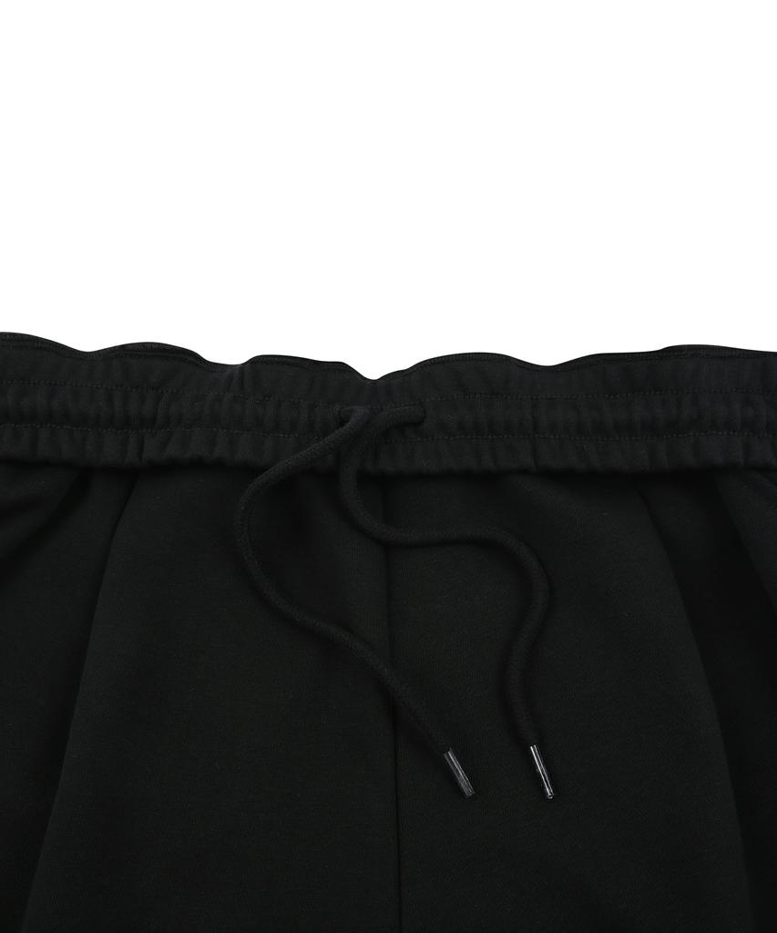 DOLPHIN WAVE APPAREL Dolphin Silicone Arch Logo Single-Pleat Shorts Black