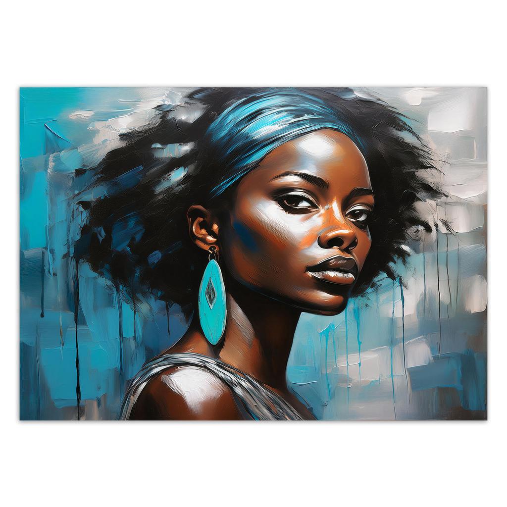 Wallpaper Female Glamour Blue