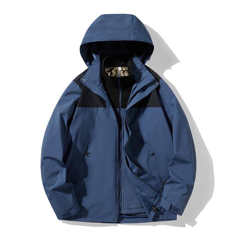 Новое пальто-штурмовик три в одном для мужчин, уличная ветрозащитная водонепроницаемая куртка-двойка, зимнее пальто-штурмовик для женщин
