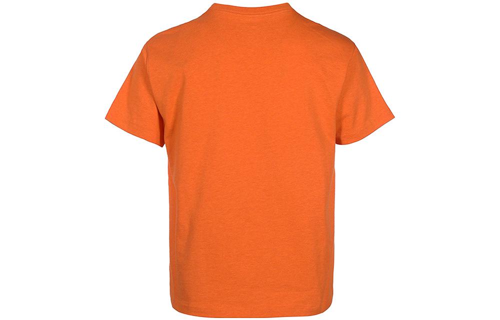 Nike T Shirts Men's Orange Crew Neck Moderate Straight Fit DN5241-886