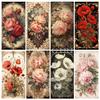 Ретро-цветок мака Diy Diamond Paintings Новая коллекция 2023 года Пион Набор для вышивки крестом Полная дрель Мозаика Большой размер Домашнее украшение