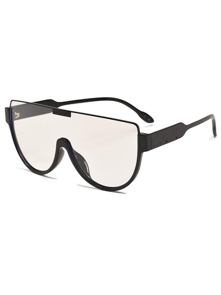 Vintage Semi-round Sunglasses Women Fashion Monoblock Outdoor Goggle Shades Ins Trending 2026 New Design UV400 Eyewear 86395